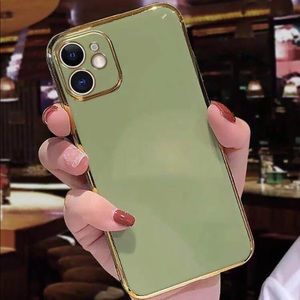 Iphone 12/Pro Phonecase Green/Gold Fashion case